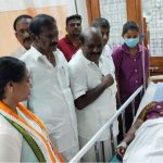 மயங்கி விழுந்த அதிமுக வேட்பாளர்! மருத்துவமனைக்கு ஓடிய அமைச்சர்!
